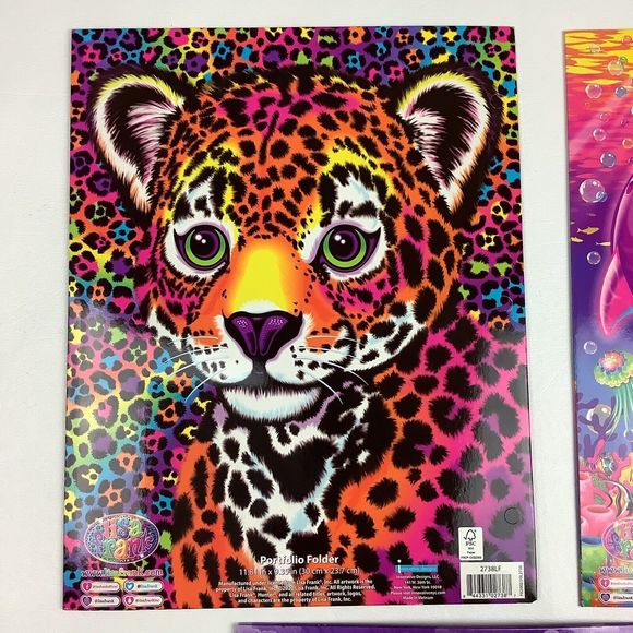 Lisa Frank Portfolio Folders Hunter Dancing Dolphins Rainbow Mischief Lot of 3 - Picture 5 of 10